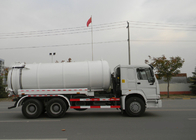 camion 6×4 de vide d'égout de 19CBM LHD 336HP pour l'aspiration chimique de sédiment de réservoir d'eaux d'égout d'huile