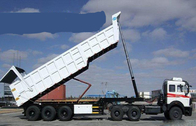 De verseur camion de remorque hydraulique semi 80 tonnes de 25-45CBM pour le transport de cargaison
