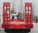 Bas de lit axes du camion de remorque semi 3 80 tonnes 17m pour la machine de chargement de construction