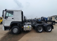 × 4 HW76 de Lhd 10Wheels 400Hp 6 de camion de tracteur de Sinotruk Howo blanc