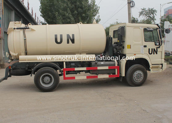 Camion 10000L LHD 4X2, camions d'aspiration d'eaux d'égout de SINOTRUK HOWO d'eaux usées