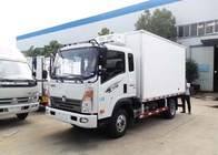 Entreposage au froid de petite cargaison camion réfrigéré de 8 tonnes pour la laiterie, camion de boîte de congélateur