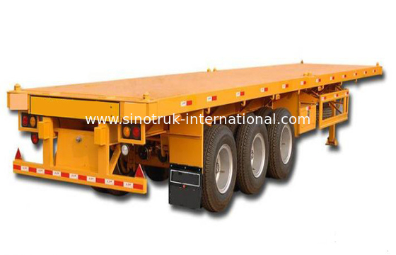 Remorques semi à plat de SINOTRUK 30-60 tonnes