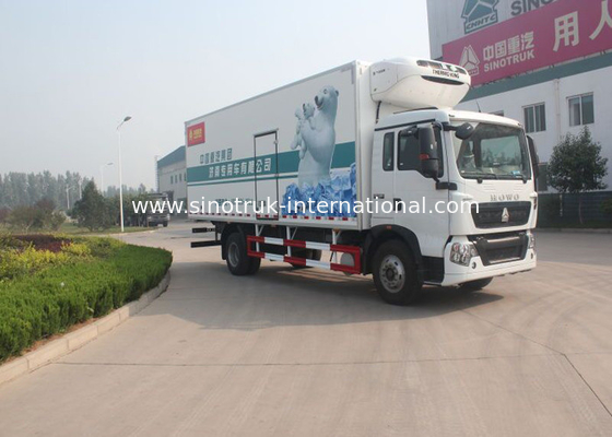 140 camions de boîte de réfrigérateur de moteur de HP, 8 tonnes de RHD 4X2 ont frigorifié le camion de nourriture