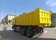 Camion à benne basculante jaune de Sinotruk Howo 6x4 de Lhd 371hp résistant