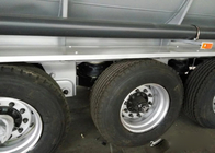De 3 axes de réservoir de carburant camion en aluminium de réservoir de stockage de pétrole d'acier inoxydable de camion de remorque semi