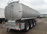 De 3 axes de réservoir de carburant camion en aluminium de réservoir de stockage de pétrole d'acier inoxydable de camion de remorque semi