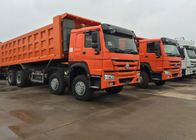 Capacité de chargement élevée orange des roues LHD de HP 12 du camion à benne basculante de Sinotruk Howo 371