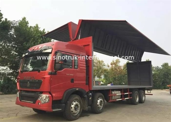 véhicules utilitaires de capacité de chargement de cargaison de 8X4 LHD Wing Van Cargo Truck grands
