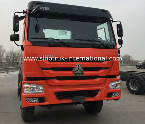Le camion orange RHD 10 de tracteur de remorquage de SINOTRUK HOWO roule 371 HP ZZ4257S3241W