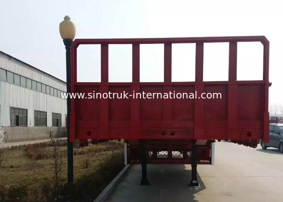 De lit plat conteneur d'axes du camion de remorque semi 3 portant la remorque lourde d'équipement