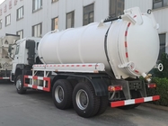 Camion de nettoyage 18CBM LHD 336HP de fosse septique de camion d'aspiration d'eaux d'égout de pompe à vide
