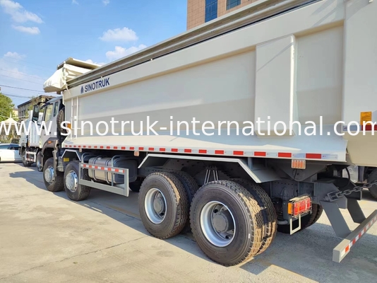 Sinotruk Hohan Nouveau camion de décharge à bascule HOWO N7 6 × 4 10 roues 380 chevaux RHD U Type Tarpaulin automatique