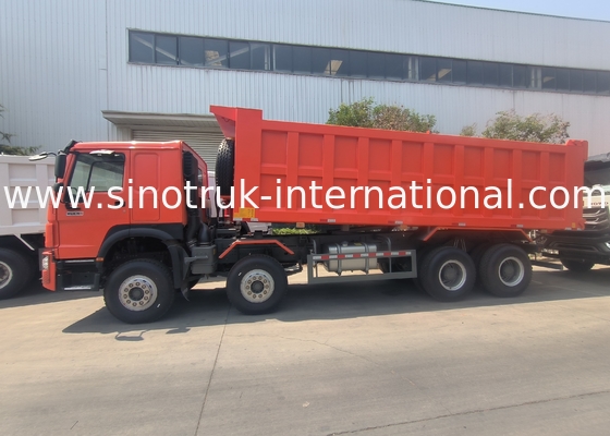 Sinotruk Howo déchargeur à bascule 400hp 8 × 4 Rhd 12 roues grand plateau 7600mm