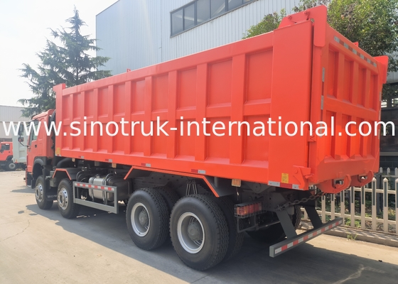 Sinotruk Howo déchargeur à bascule 400hp 8 × 4 Rhd 12 roues grand plateau 7600mm