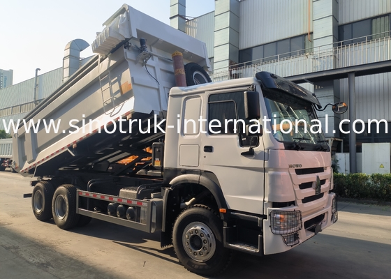 Camion à décharge à bascule de Sinotruk Howo 400hp 6 × 4 plateau en forme de U avec bâche automatique