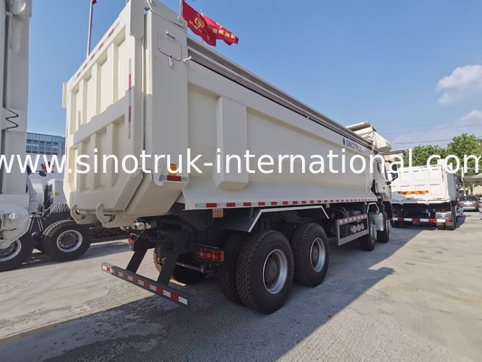 Sinotruk HOHAN Nouveau HOWO 8X4 camion de décharge 380 chevaux 12 roues blanc H77L ZZ3317V386JB1R type U