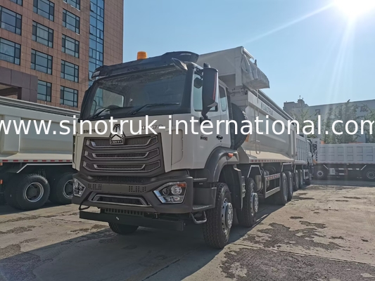 Sinotruk HOHAN Nouveau HOWO 8X4 camion de décharge 380 chevaux 12 roues blanc H77L ZZ3317V386JB1R type U