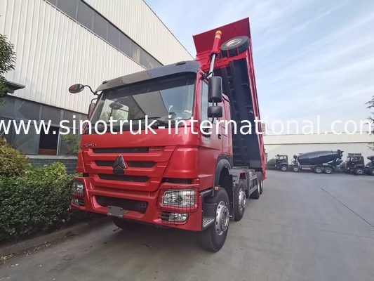 HOWO 12 roues Sinotruk 8X4 camion de décharge 400hp pour l'exploitation minière LHD U type conteneur
