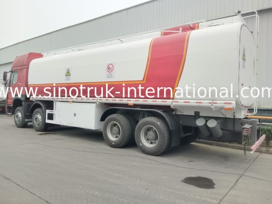 SINOTRUK HOWO Camion-citerne rouge à pétrole 400 ch 8×4 12 roues Haute capacité