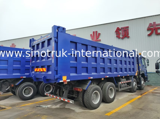 8X4 Blue Tipper Dump Truck 380 chevaux 12 roues Blanc H77L ZZ3317V3567B1 Type U
