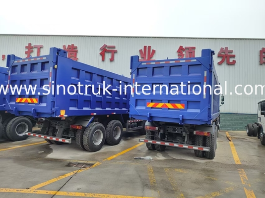 8X4 Blue Tipper Dump Truck 380 chevaux 12 roues Blanc H77L ZZ3317V3567B1 Type U