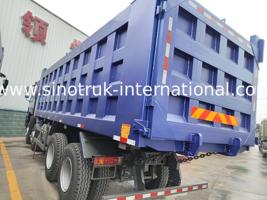 8X4 Blue Tipper Dump Truck 380 chevaux 12 roues Blanc H77L ZZ3317V3567B1 Type U