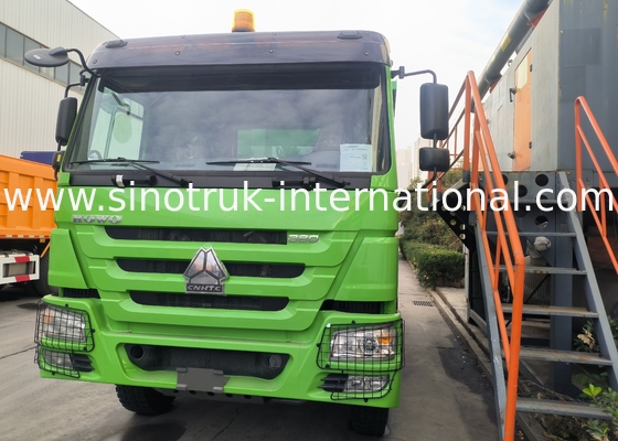 Sinotruk Howo camion de décharge à bascule 380hp 6 × 4 U Carrosserie de chargement couleur verte