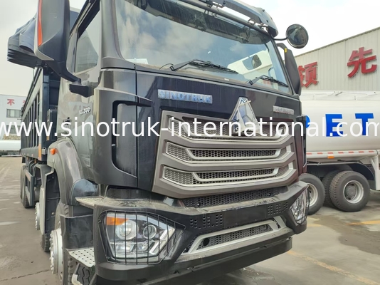 HOWO NX 380HP RHD Black Tipper Dump Truck avec volet de bâton