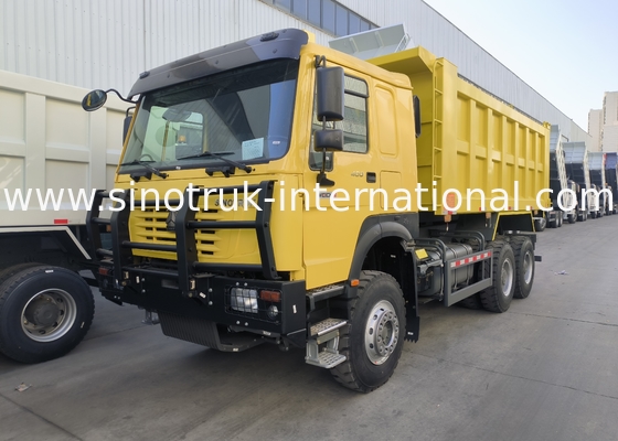 Sinotruk Howo Dump Truck 6 × 4 Lhd 10 roues 20CBM Boîte de chargement Pneus miniers