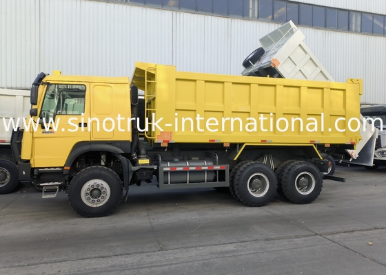 Sinotruk Howo Dump Truck 6 × 4 Lhd 10 roues 20CBM Boîte de chargement Pneus miniers