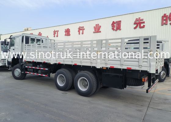 Sinotruk Howo tout nouveau camion de fret 6 × 6 à traction intégrale Lhd 10 roues Long Cargo Box