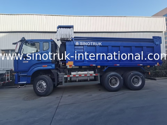 SINOTRUK HOHAN NEW HOWO 30 - 40 tonnes RHD 10 roues Tarpaulin pour la construction bleu Haute efficacité Levé et déchargé