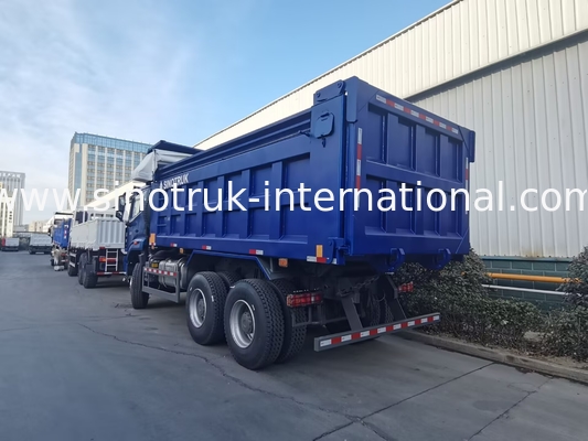 SINOTRUK HOHAN NEW HOWO 30 - 40 tonnes RHD 10 roues Tarpaulin pour la construction bleu Haute efficacité Levé et déchargé