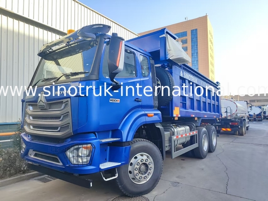 Puissant polyvalent HOWO 6x4 380HP camion bleu avec 20CBM boîte de chargement carré et étanche bâche Flip Cove