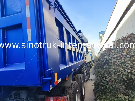 Puissant polyvalent HOWO 6x4 380HP camion bleu avec 20CBM boîte de chargement carré et étanche bâche Flip Cove