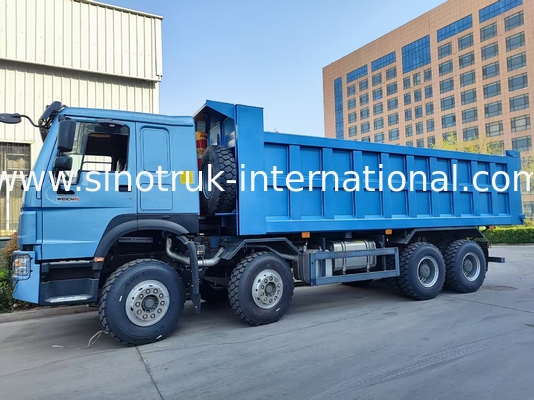 Captivant Blue HOWO 8×4 380HP 26.91CBM camion de décharge où la puissance rencontre la précision dans chaque charge!