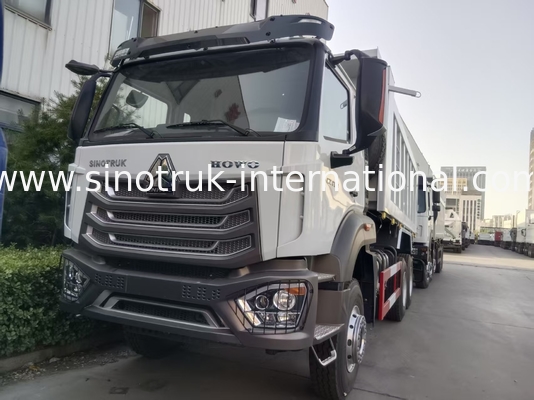 2 passagers Sinotruk Hohan déchargeur de déchargeur Weichai Moteur 6 × 4 LHD 380HP avec transmission manuelle