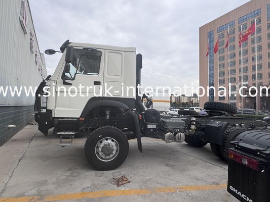 SINOTRUK HOWO Ghost Face cabine Tracteur camion 6X6 Euro 2 430 HP pare-chocs militaire blanc