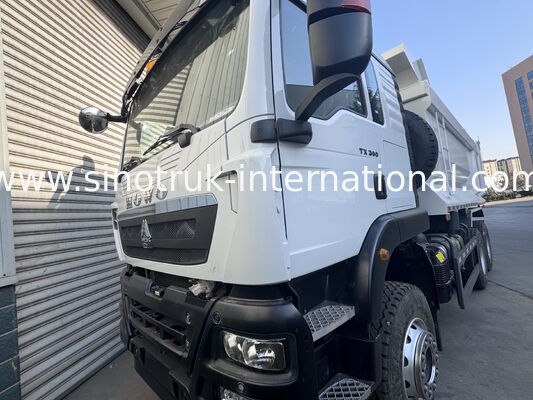 SINOTRUK HOWO TX modèle 380HP LHD camion à décharge à bascule 6X4 Utype Conteneur blanc