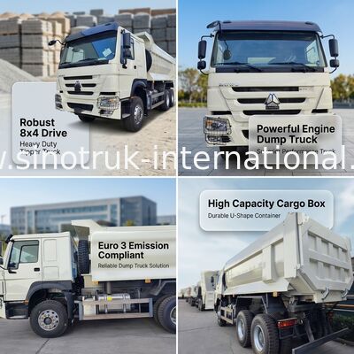 Camion benne basculante SITRAK 10 roues avec moteur Euro 3 et 430 ch
