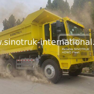 Camion-benne minier Sinotruk avec modèle d'entraînement 6x4 du moteur 430HP et caisse de chargement d'épaisseur inférieure de 16 mm