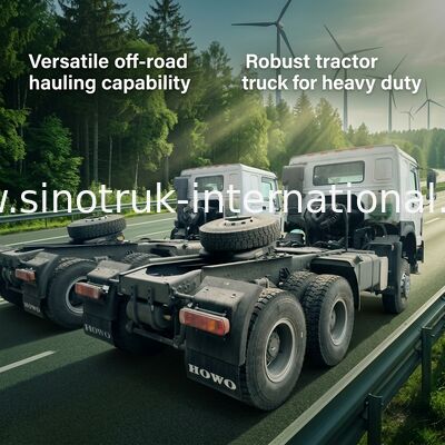Sinotruk Howo Camion tracteur Rhd à quatre roues motrices 6 × 6 Weichai 400 ch Blanc