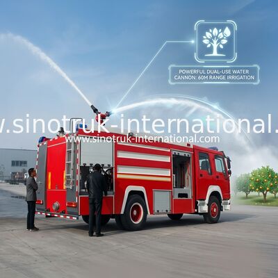 camion de lutte contre l'incendie de 10CBM 4X2 290HP, camion agricole de pompe à incendie pour l'aménagement
