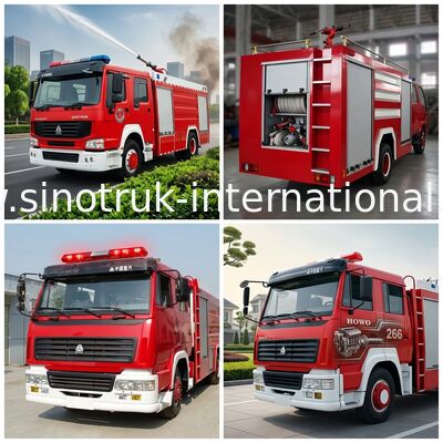 Camion SINOTRUK HOWO 8-12CBM 266HP de lutte contre l'incendie pour la lutte contre le feu ou l'arrosage