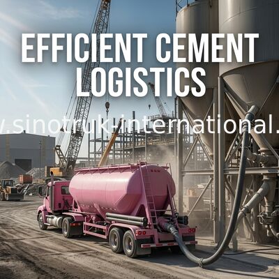 12 roues entassent en vrac camion de ciment, camions de transport de ciment de LHD 36-45CBM