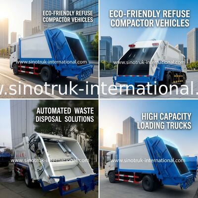 SINOTRUK HOWO a comprimé le camion 5-6CBM LHD 4X2 ZZ1087D3415C180 de récupération de place