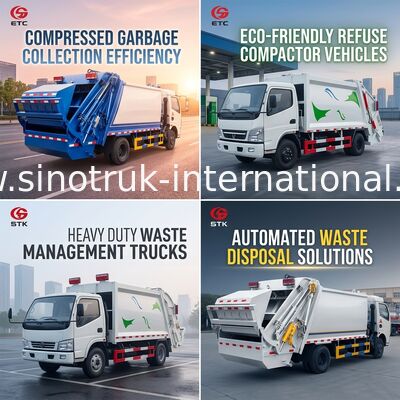 Camion compact 6cbm de récupération de place pour le transport de rebut non-toxique