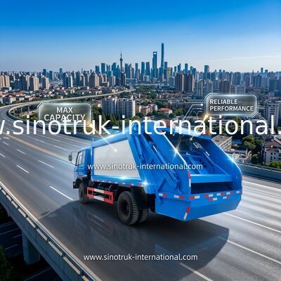 Camion à ordures commercial 5-6 CBM de gestion des déchets de véhicule de collecte des déchets