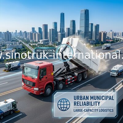 Camion démontable d'enlèvement des ordures de chariot de SINOTRUK HOWO 20-25 CBM